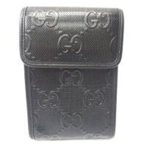 Gucci Shoulder Bag GG Embossed Black